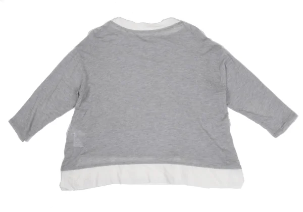 Y's for living Material Switching 3/4 Sleeve Knit Top K-168143_014