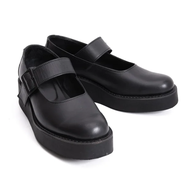 REGULATION yohji yamamoto Leather Strap Shoes Black 5(About US 7.5) K-168144_001