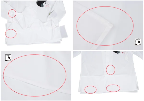 Yohji Yamamoto POUR HOMME Taisho Romantic Embroidery Open Collar Shirt K-168145_007