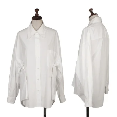 MM6 MAISON MARGIELA Cotton Velcro Design Long Sleeve Shirt