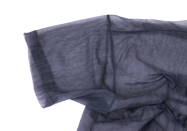 COMME des GARCONS Dyed Nylon Sheer Frill Dress K-168149_009