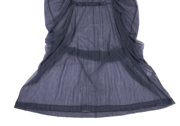 COMME des GARCONS Dyed Nylon Sheer Frill Dress K-168149_010
