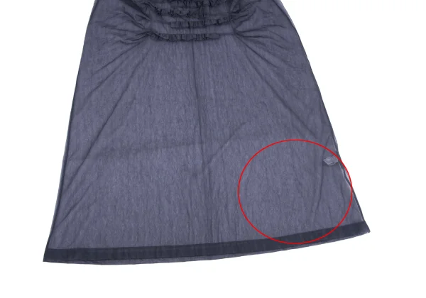 COMME des GARCONS Dyed Nylon Sheer Frill Dress K-168149_011