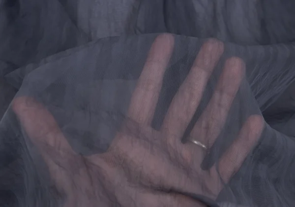 COMME des GARCONS Dyed Nylon Sheer Frill Dress K-168149_017