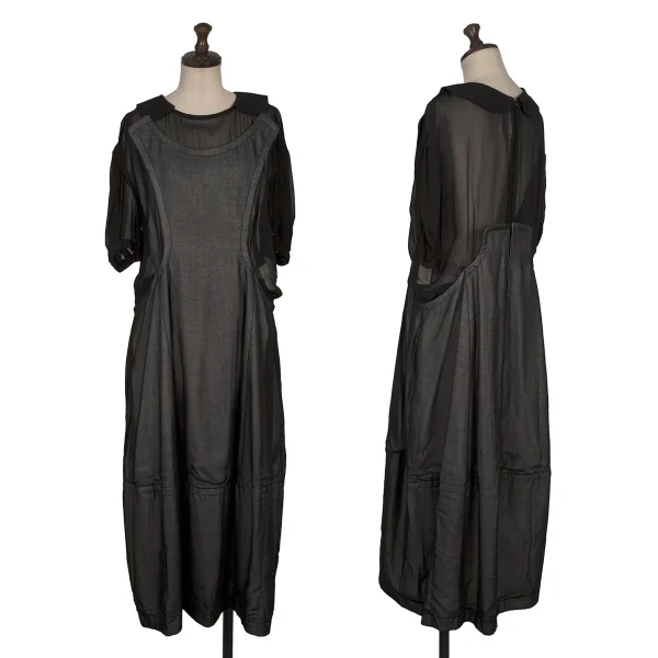 COMME des GARCONS Switching See-through Dress Black S K-168150_001