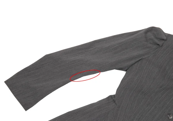 Yohji Yamamoto FEMME Pinstripe Design Shoulder Jacket K-168151_007