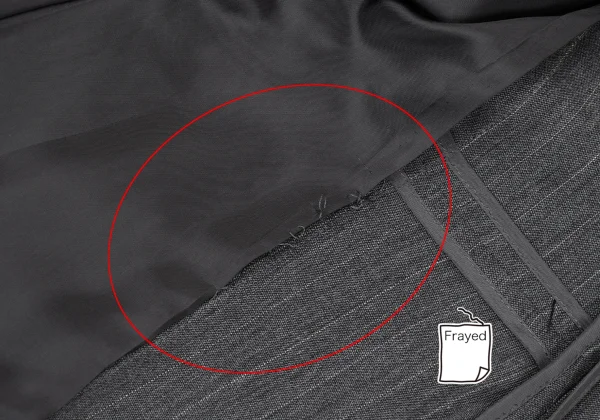 Yohji Yamamoto FEMME Pinstripe Design Shoulder Jacket K-168151_013