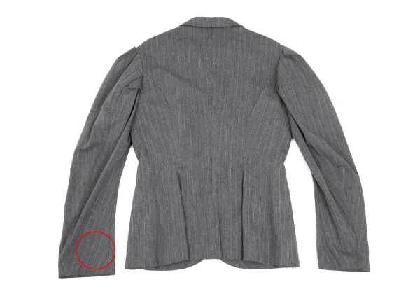 Yohji Yamamoto FEMME Pinstripe Design Shoulder Jacket K-168151_014