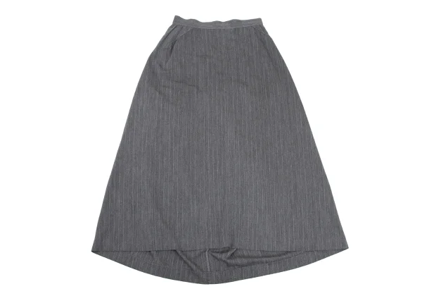 Yohji Yamamoto FEMME Rayon Blend Stretch Pinstripe Skirt K-168152_002