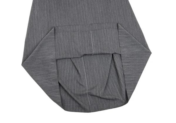 Yohji Yamamoto FEMME Rayon Blend Stretch Pinstripe Skirt K-168152_010