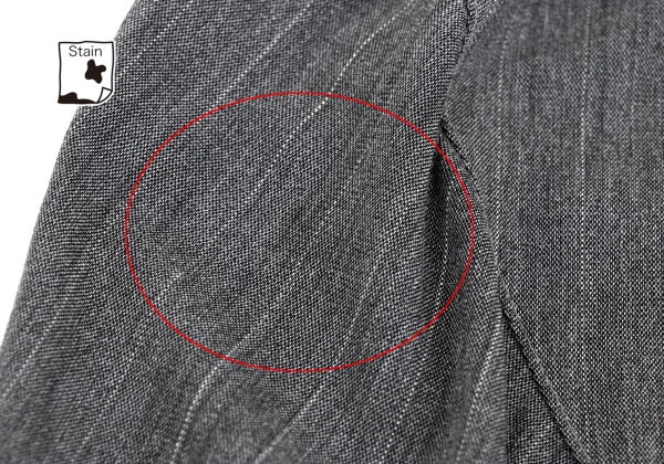 Yohji Yamamoto FEMME Rayon Blend Stretch Pinstripe Skirt K-168152_012