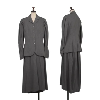 Yohji Yamamoto FEMME Pinstripe Jacket & Skirt