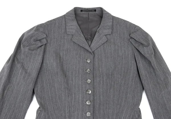 Yohji Yamamoto FEMME Pinstripe Jacket & Skirt K-168153_004