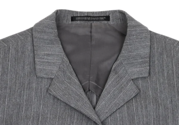 Yohji Yamamoto FEMME Pinstripe Jacket & Skirt K-168153_005