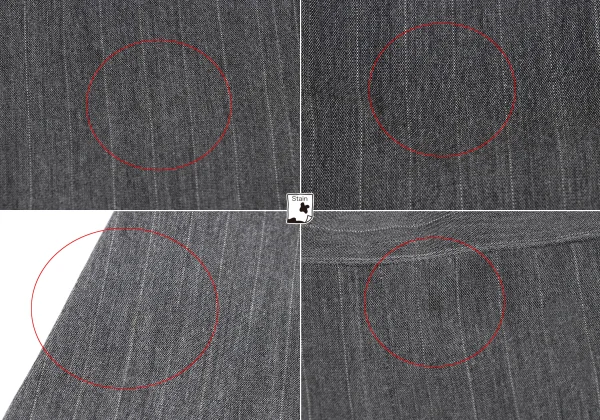 Yohji Yamamoto FEMME Pinstripe Jacket & Skirt K-168153_014