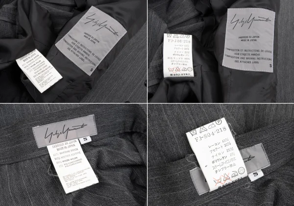 Yohji Yamamoto FEMME Pinstripe Jacket & Skirt K-168153_020