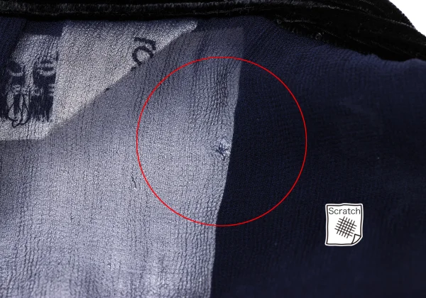 robe de chambre COMME des GARCONS Velour Switching Sheer Jacket K-168154_012