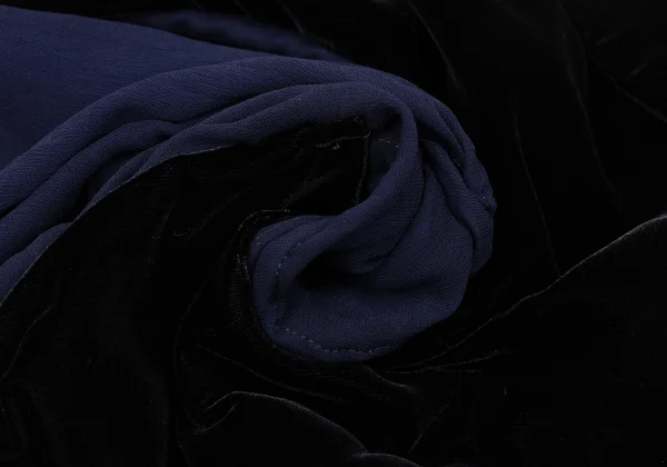 robe de chambre COMME des GARCONS Velour Switching Sheer Jacket K-168154_016