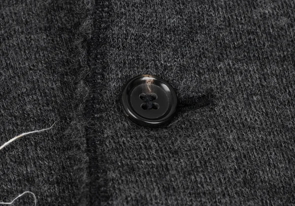 tricot COMME des GARCONS Cut Off Double-faced Round Collar Jacket K-168155_005