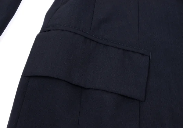 Yohji Yamamoto FEMME Wool Blend Switching Jacket K-168156_011