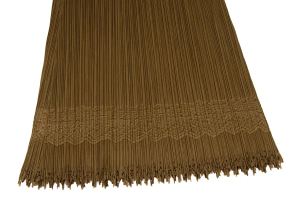 PLEATS PLEASE Gothic Embossed Cutting Skirt K-168157_005