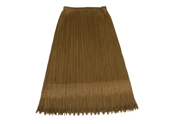 PLEATS PLEASE Gothic Embossed Cutting Skirt K-168157_009