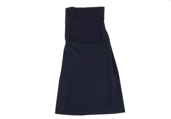 Yohji Yamamoto FEMME Wool Gabardine Side Hook Tube Top Skirt K-168158_002