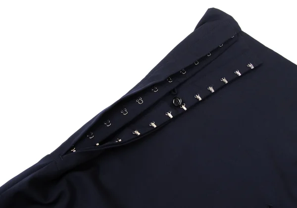 Yohji Yamamoto FEMME Wool Gabardine Side Hook Tube Top Skirt K-168158_005