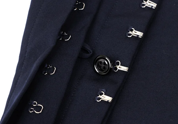 Yohji Yamamoto FEMME Wool Gabardine Side Hook Tube Top Skirt K-168158_006