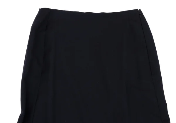 Yohji Yamamoto FEMME Wool Gabardine Flared Long Skirt K-168159_003