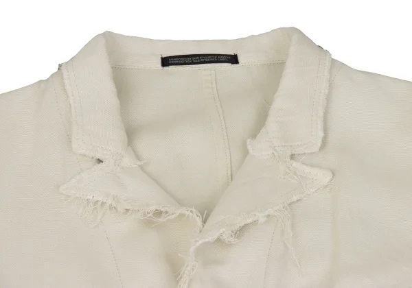 Yohji Yamamoto POUR HOMME Cotton Linen Cutting Long Jacket K-168160_003