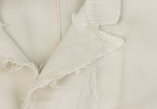 Yohji Yamamoto POUR HOMME Cotton Linen Cutting Long Jacket K-168160_004