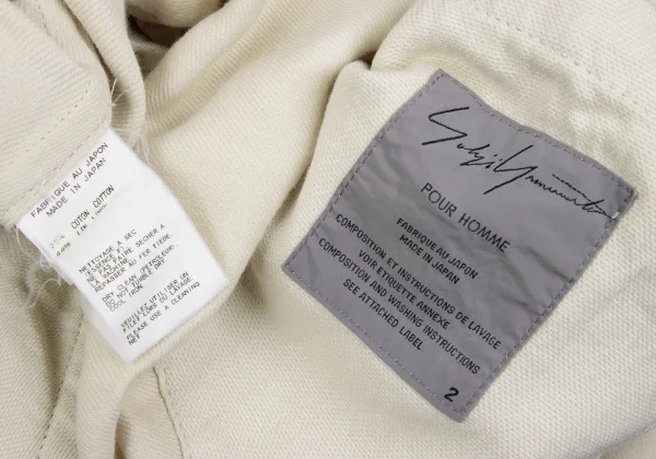 Yohji Yamamoto POUR HOMME Cotton Linen Cutting Long Jacket K-168160_016