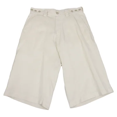 Yohji Yamamoto POUR HOMME Cotton Linen Wide Shorts