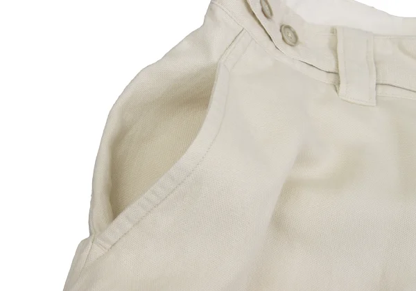 Yohji Yamamoto POUR HOMME Cotton Linen Wide Shorts K-168161_005