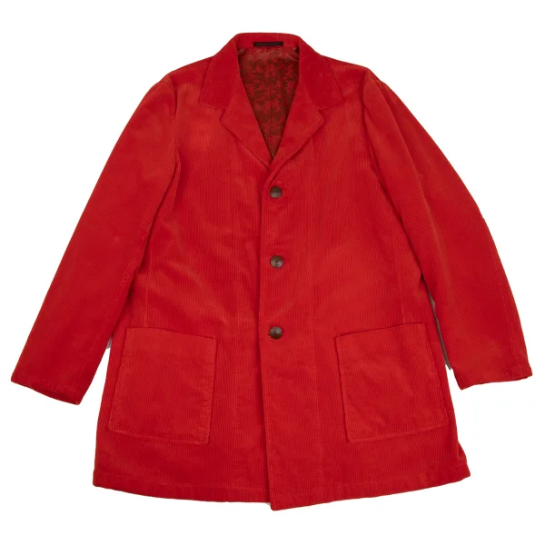 Yohji Yamamoto POUR HOMME Botanical Jacquard Dyed Corduroy Reversible Jacket K-168166_002