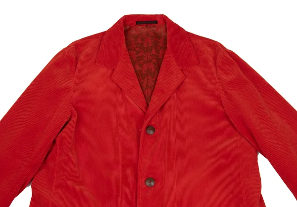 Yohji Yamamoto POUR HOMME Botanical Jacquard Dyed Corduroy Reversible Jacket K-168166_003