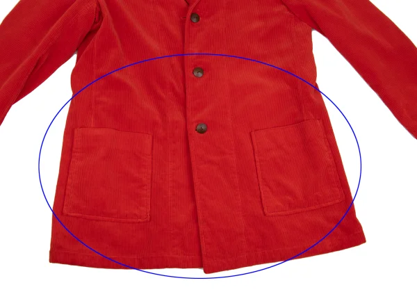 Yohji Yamamoto POUR HOMME Botanical Jacquard Dyed Corduroy Reversible Jacket K-168166_008