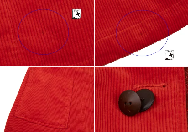 Yohji Yamamoto POUR HOMME Botanical Jacquard Dyed Corduroy Reversible Jacket K-168166_010