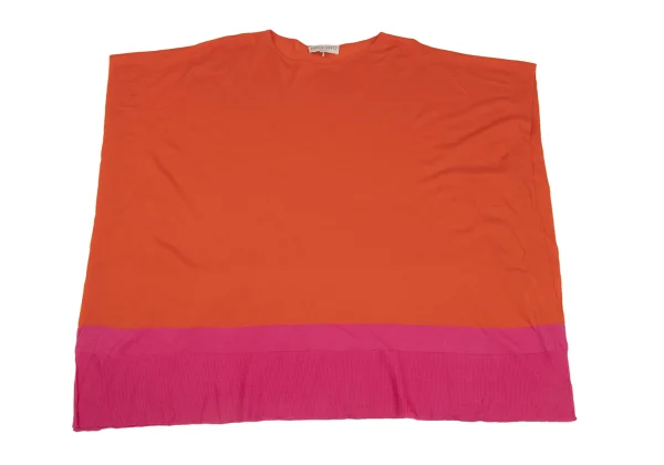 EMILIO PUCCI Wool Bicolor Knit Poncho K-168169_002