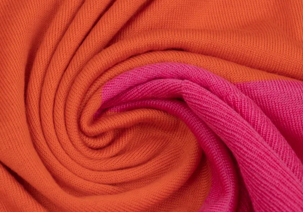 EMILIO PUCCI Wool Bicolor Knit Poncho K-168169_010