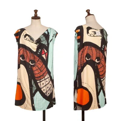agnes b. MAMBO Graphic Printed Sleeveless Top