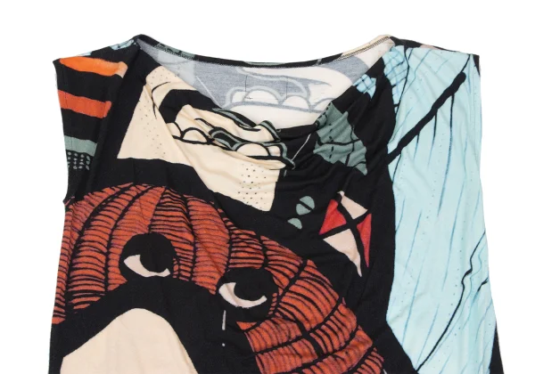 agnes b. MAMBO Graphic Printed Sleeveless Top K-168172_003