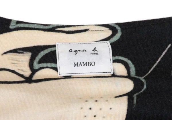 agnes b. MAMBO Graphic Printed Sleeveless Top K-168172_009