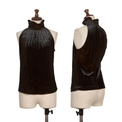 DKNY Poly Blend Velour Sleeveless Top