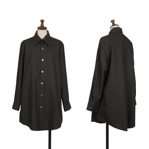 LIMI feu Cotton Long Sleeve Shirt Black S K-168177_001