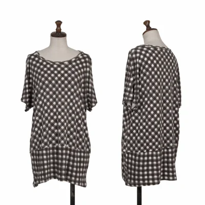 Y's for living Switching Check Rayon T Shirt