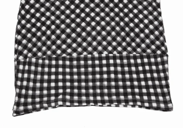 Y's for living Switching Check Rayon T Shirt K-168180_005