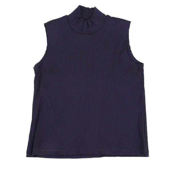 ISSEY MIYAKE Rib Turtleneck Sleeveless Top K-168184_002