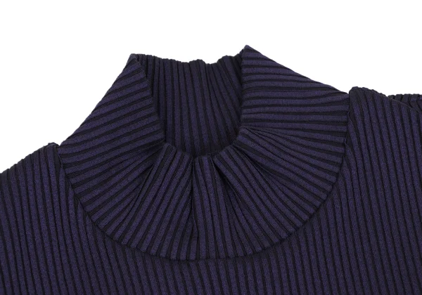 ISSEY MIYAKE Rib Turtleneck Sleeveless Top K-168184_004